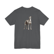 Greyhound Illustration Front & Back Printed T-shirt - Pets & Animals - Harvey Ltd