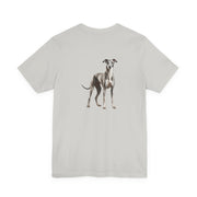 Greyhound Illustration Front & Back Printed T-shirt - Pets & Animals - Harvey Ltd