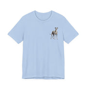 Greyhound Illustration Front & Back Printed T-shirt - Pets & Animals - Harvey Ltd