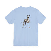 Greyhound Illustration Front & Back Printed T-shirt - Pets & Animals - Harvey Ltd