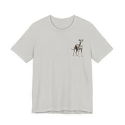 Greyhound Illustration Front & Back Printed T-shirt - Pets & Animals - Harvey Ltd