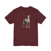 Greyhound Illustration Front & Back Printed T-shirt - Pets & Animals - Harvey Ltd