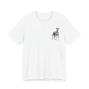 Greyhound Illustration Front & Back Printed T-shirt - Pets & Animals - Harvey Ltd
