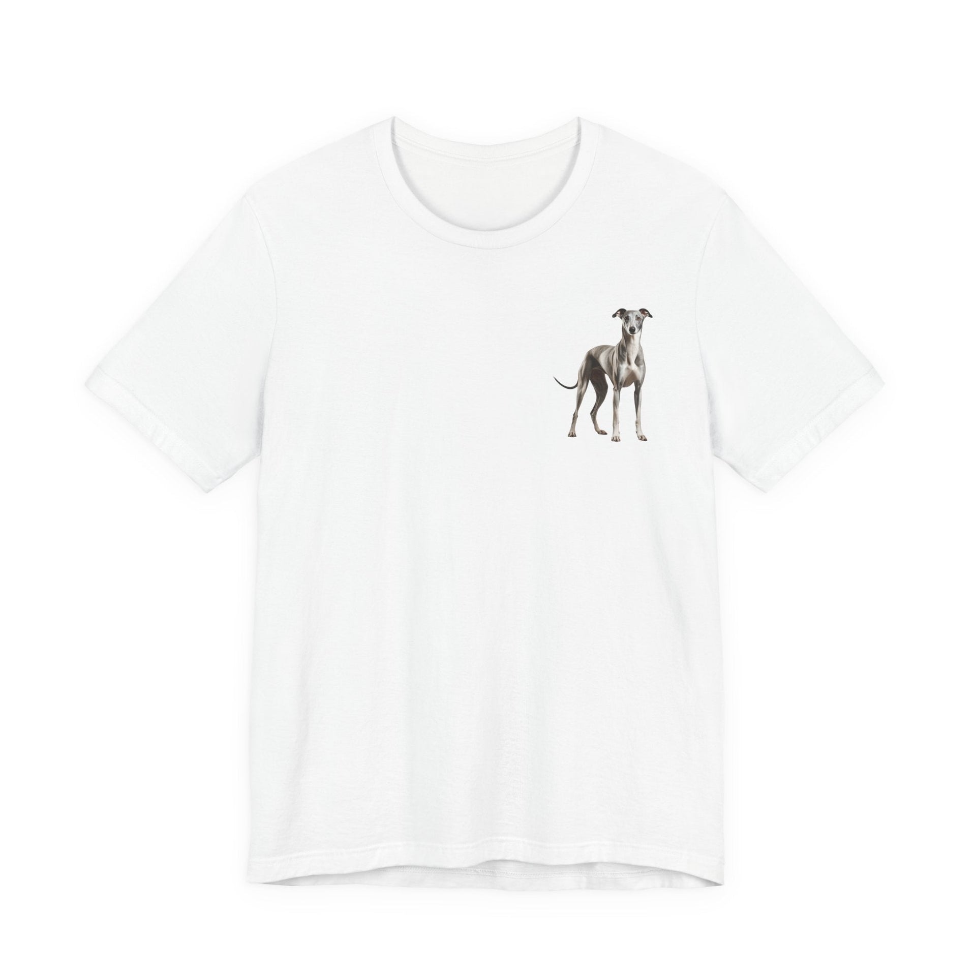 Greyhound Illustration Front & Back Printed T-shirt - Pets & Animals - Harvey Ltd