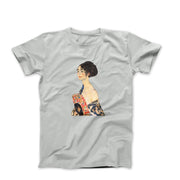 Gustav Klimt Lady with a Fan 1918 Art T-shirt - Greatest Artists - Harvey Ltd