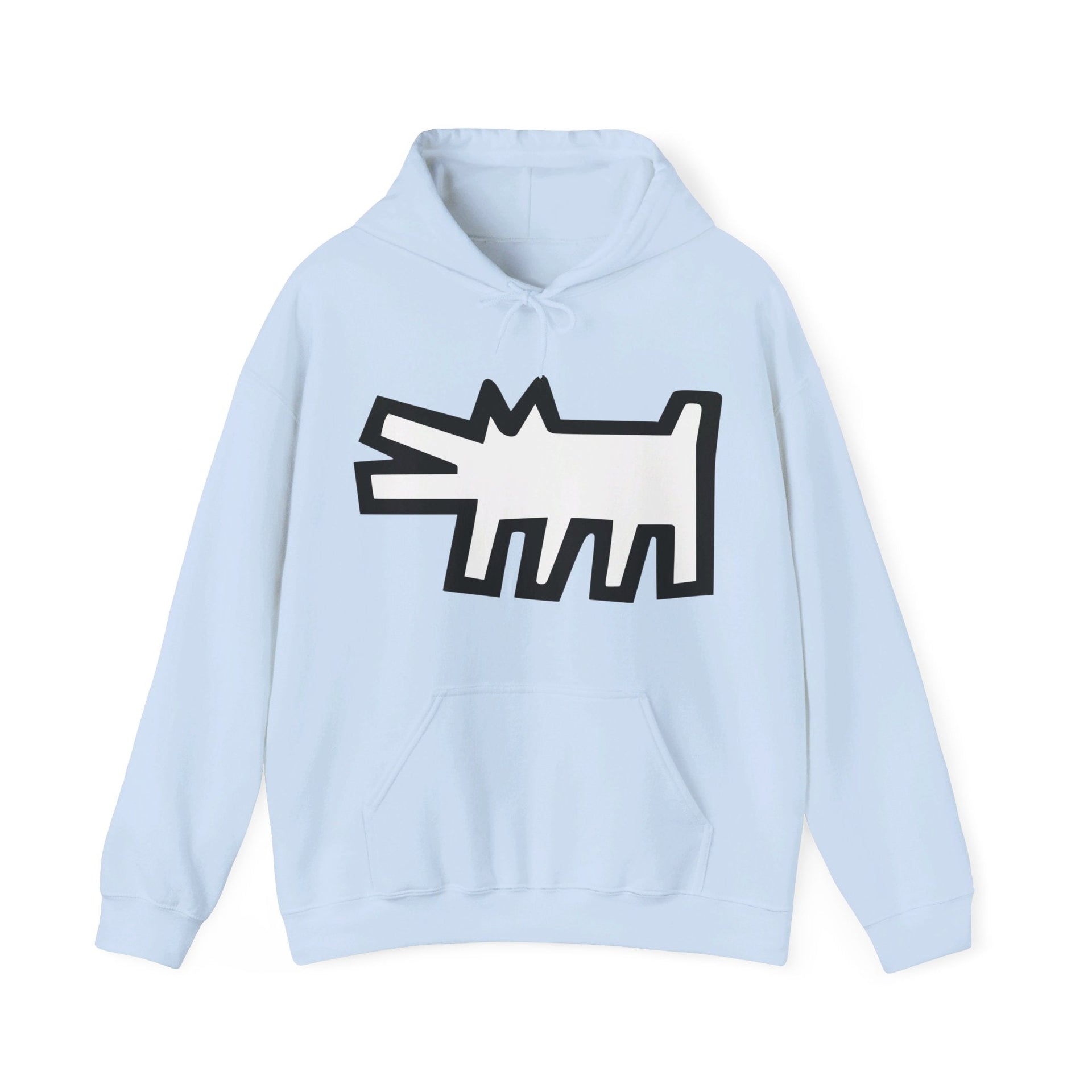 Haring Barking Dog Pop Art Hoodie - Clothing - Harvey Ltd