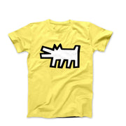 Haring Barking Dog Pop Art T - shirt - Clothing - Harvey Ltd