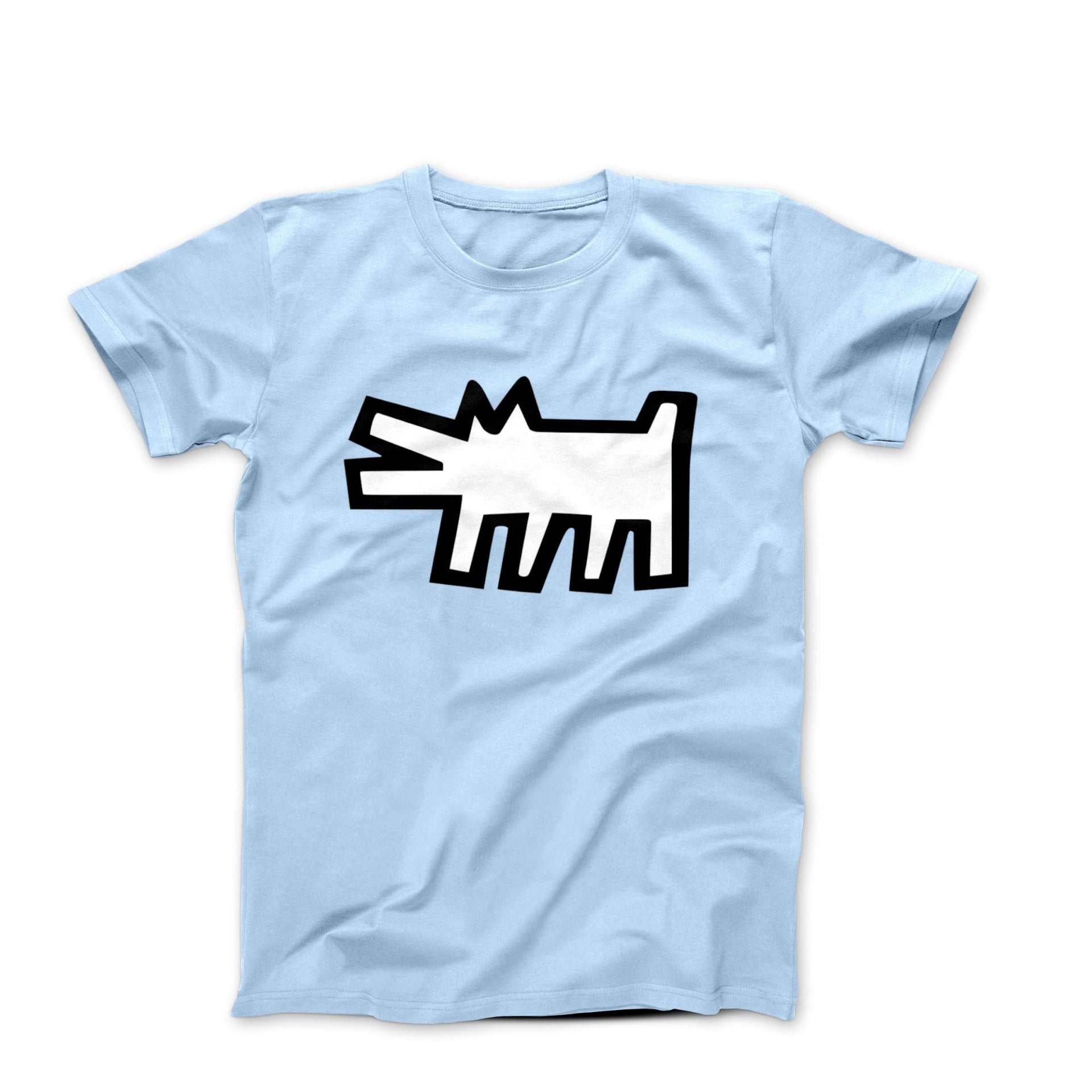 Haring Barking Dog Pop Art T - shirt - Clothing - Harvey Ltd