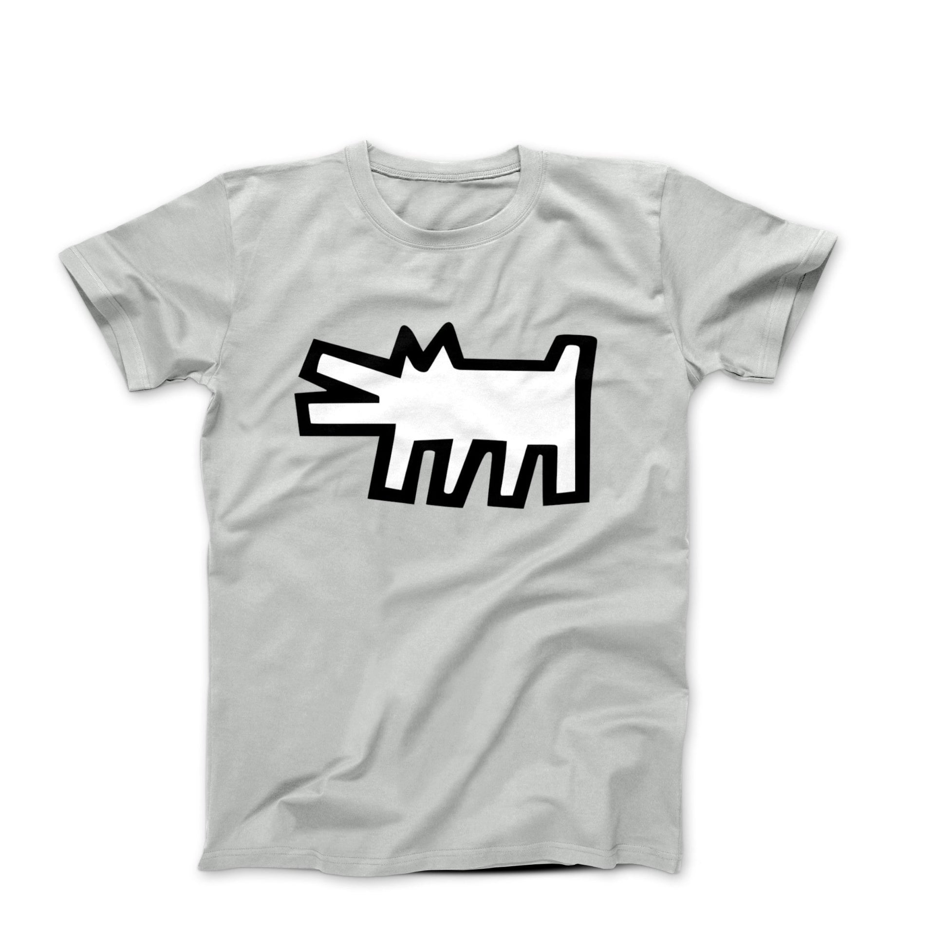 Haring Barking Dog Pop Art T - shirt - Clothing - Harvey Ltd