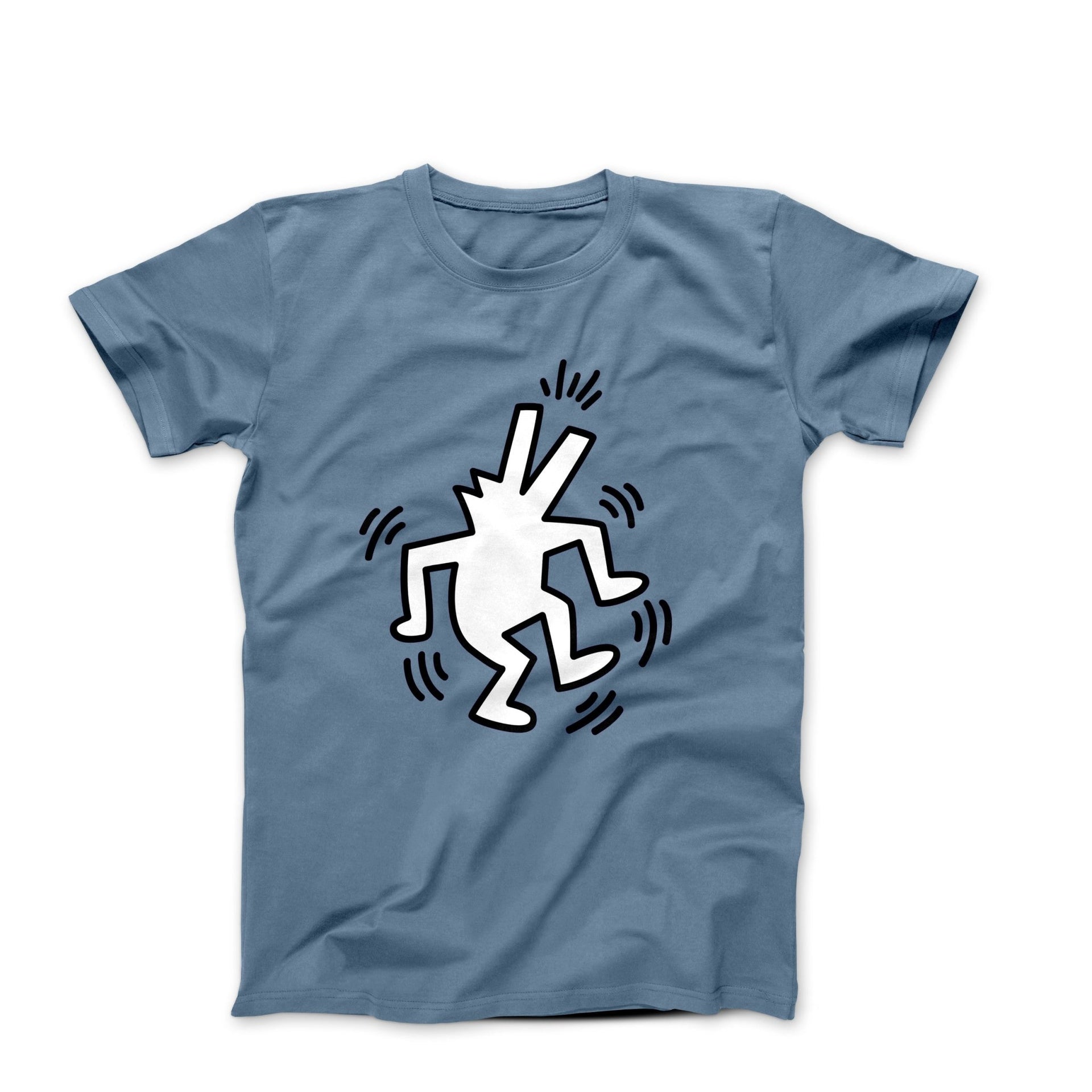 Haring Dancing Dog (1990) Pop Art T - shirt - Clothing - Harvey Ltd