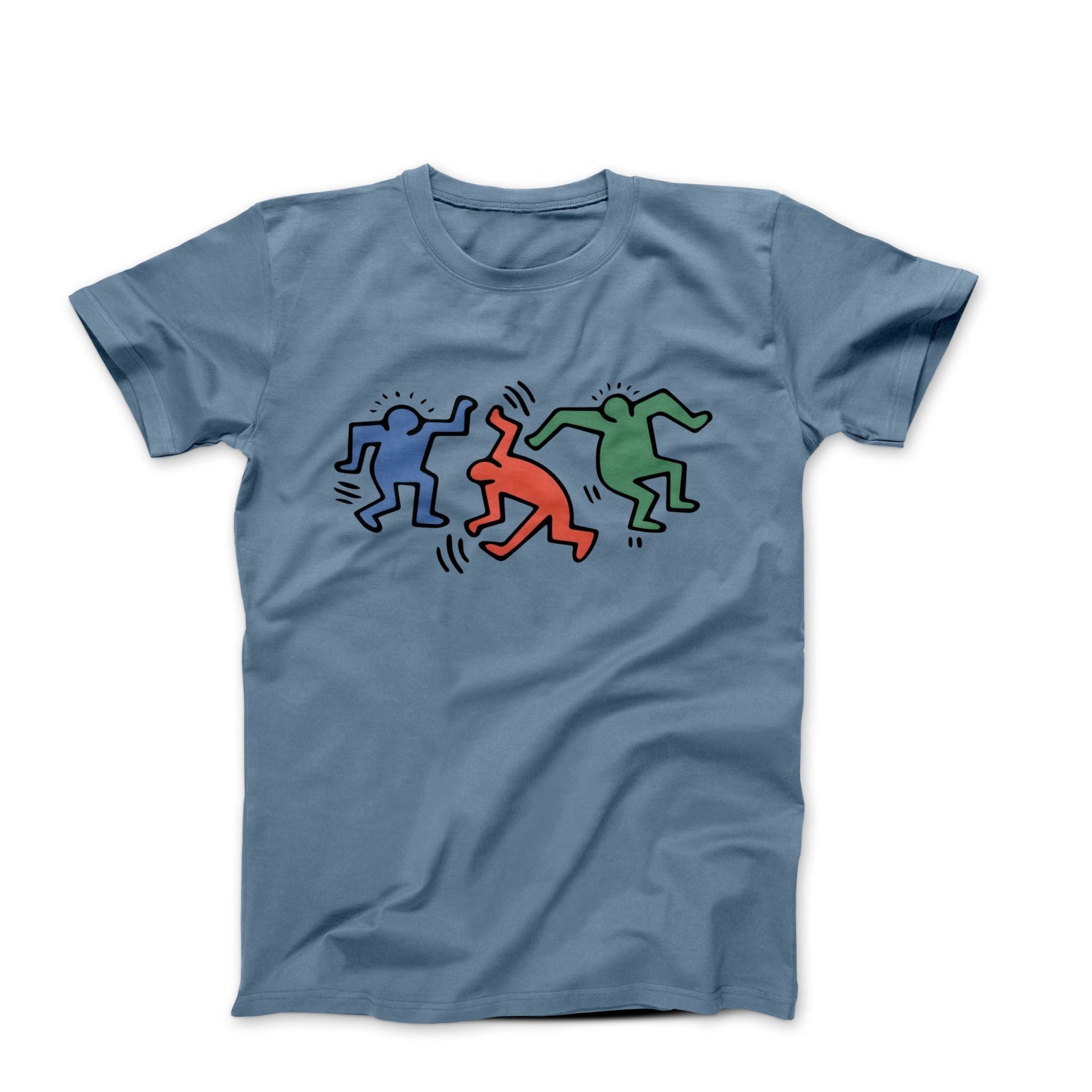 Haring Dancing Men Pop Art T-shirt - Clothing - Harvey Ltd