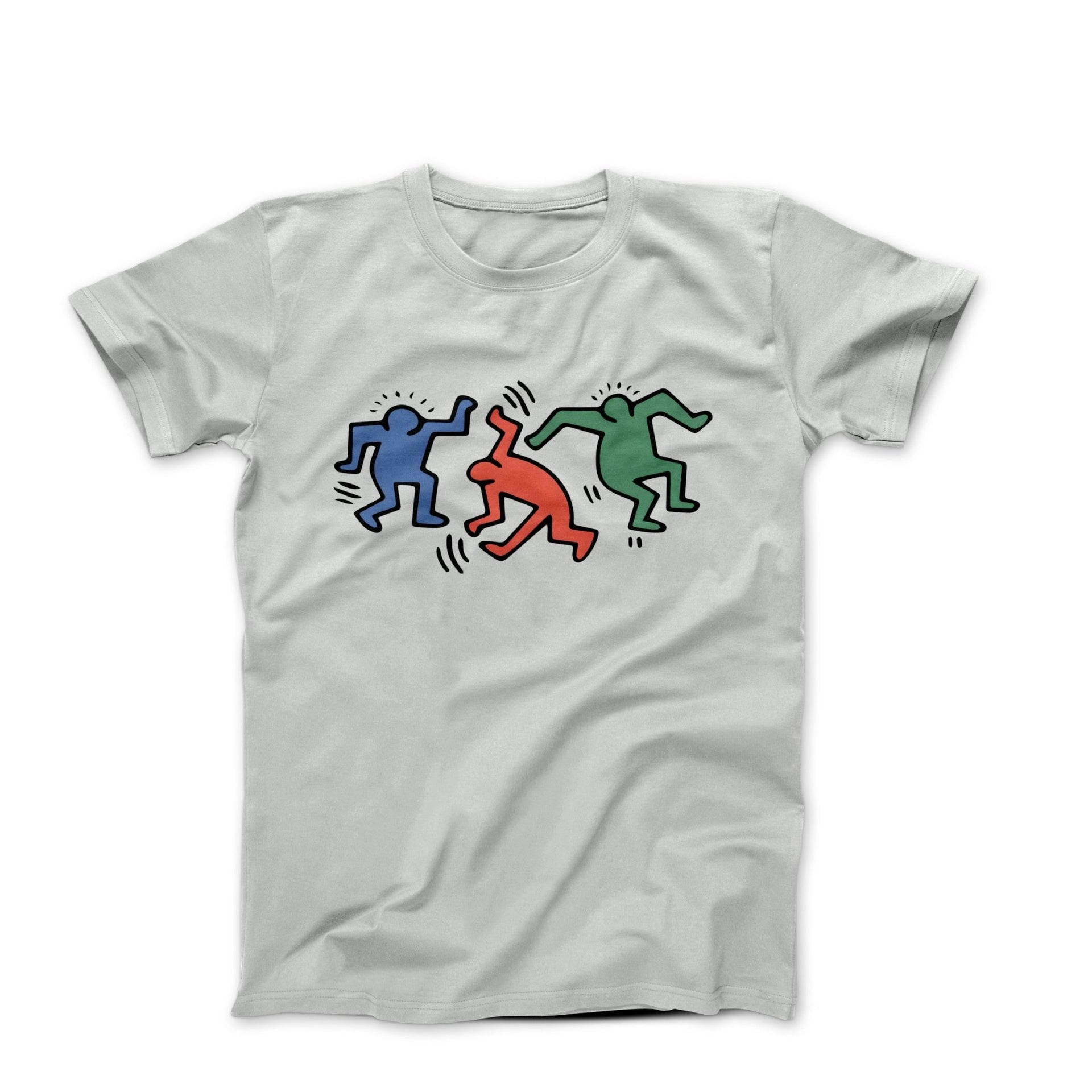 Haring Dancing Men Pop Art T-shirt - Clothing - Harvey Ltd