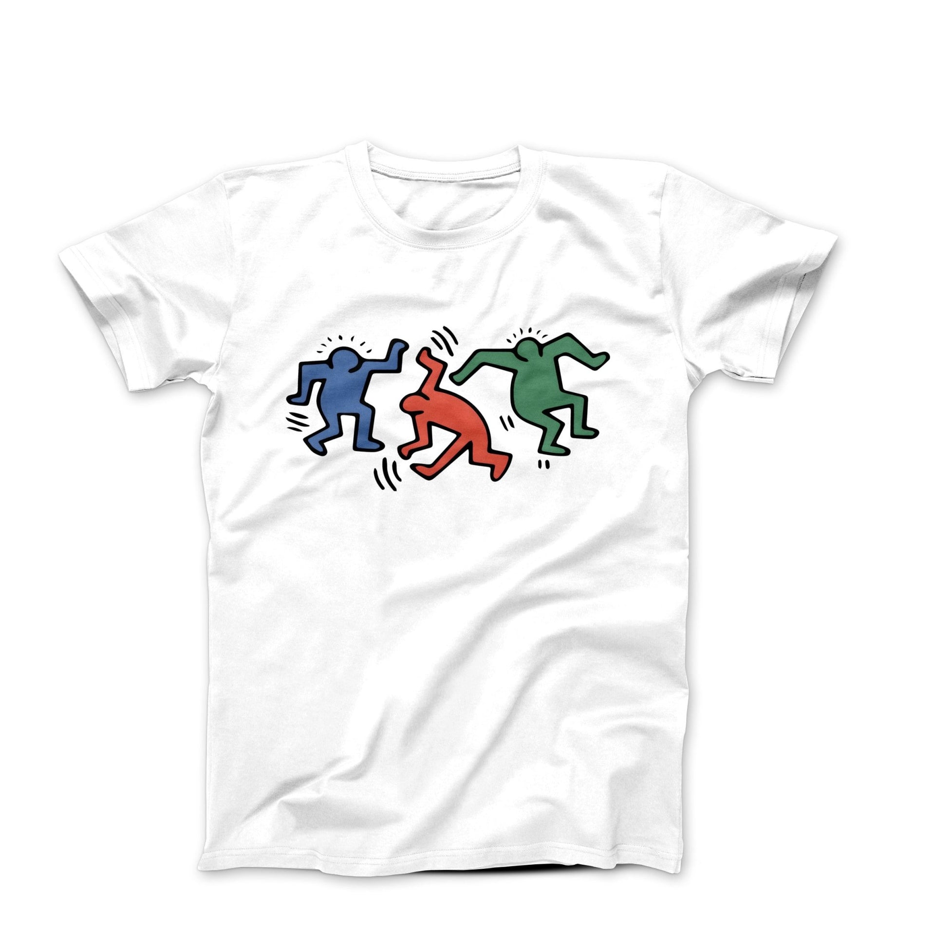 Haring Dancing Men Pop Art T-shirt - Clothing - Harvey Ltd