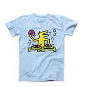 Haring DJ Dog Pop Art T - shirt - Clothing - Harvey Ltd