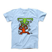 Haring Head Stand (1988) Pop Art T - shirt - Clothing - Harvey Ltd