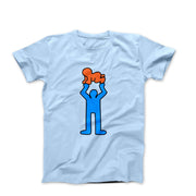 Haring Man Holding Radiant Baby Pop Art T-shirt - Clothing - Harvey Ltd