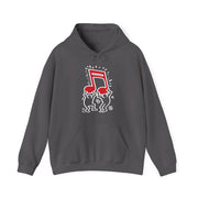 Haring Men Holding Music Pop Art Hoodie - Clothing - Harvey Ltd