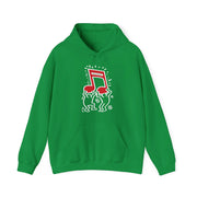 Haring Men Holding Music Pop Art Hoodie - Clothing - Harvey Ltd