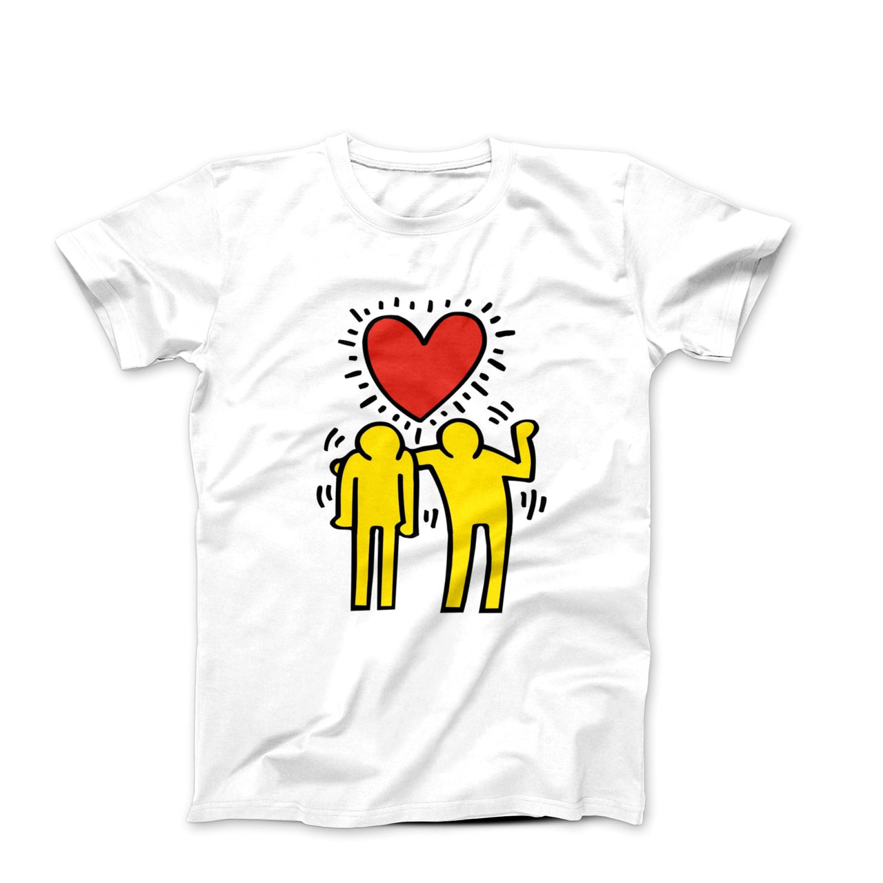 Haring Men Love Is Sharing (1986) Pop Art T-shirt - Clothing - Harvey Ltd