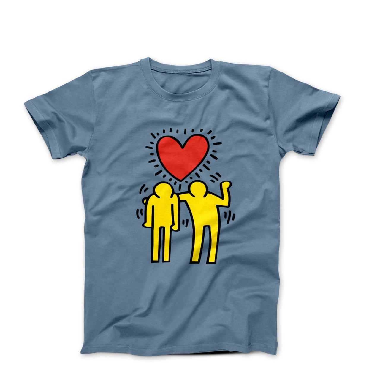 Haring Men Love Is Sharing (1986) Pop Art T-shirt - Clothing - Harvey Ltd