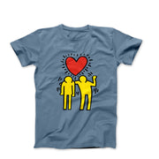 Haring Men Love Is Sharing (1986) Pop Art T-shirt - Clothing - Harvey Ltd