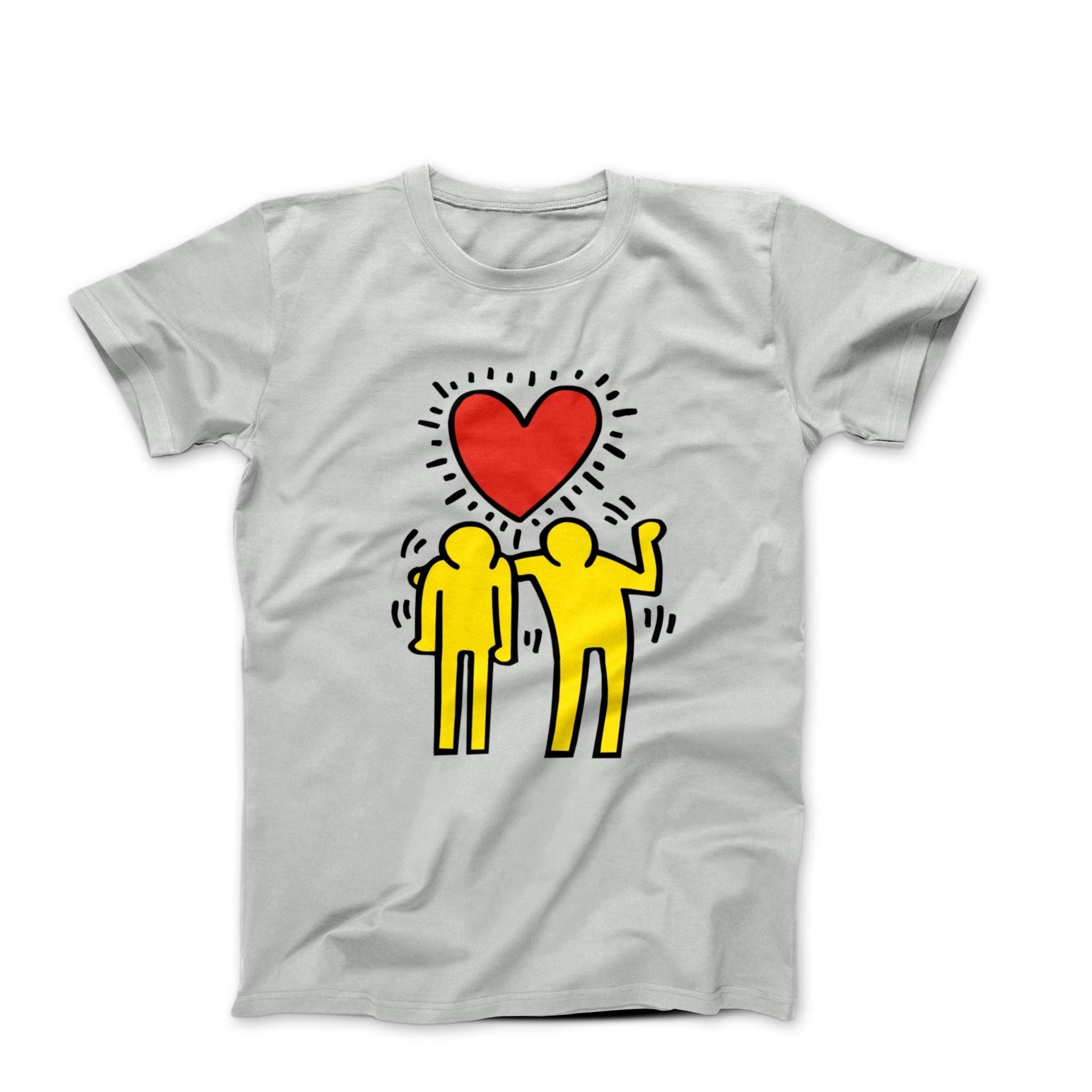 Haring Men Love Is Sharing (1986) Pop Art T-shirt - Clothing - Harvey Ltd