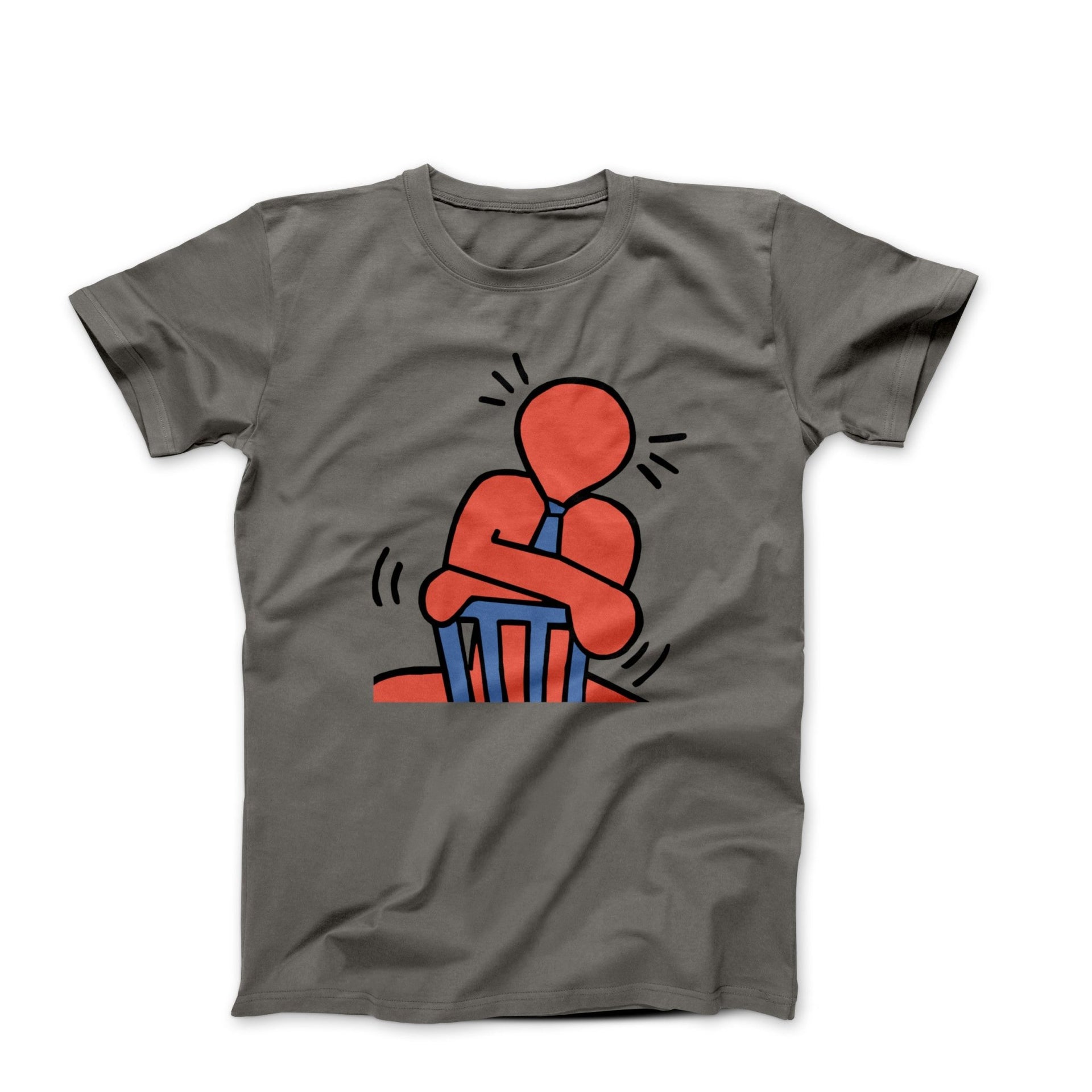 Haring Sitting Man Pop Art T-shirt - Clothing - Harvey Ltd