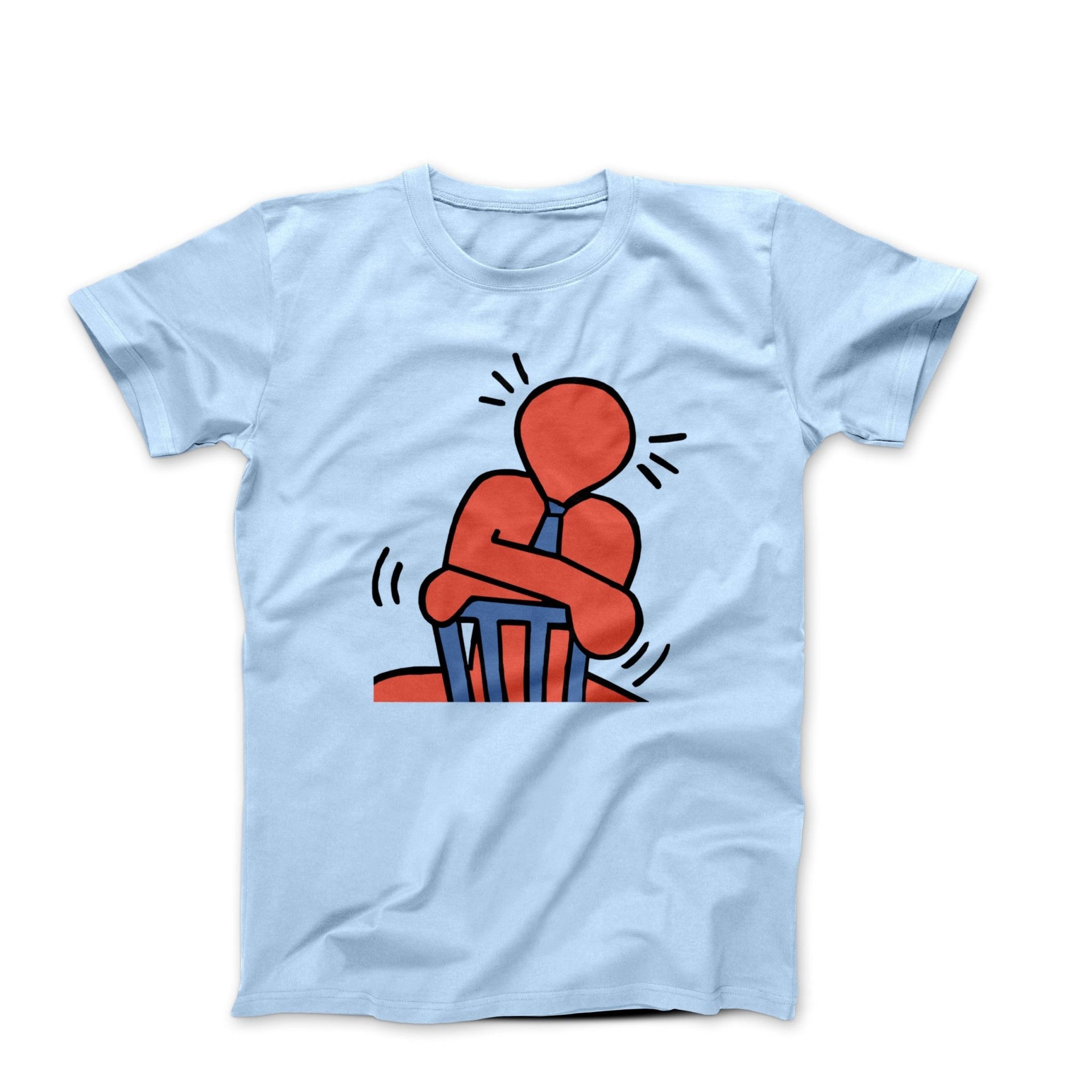 Haring Sitting Man Pop Art T-shirt - Clothing - Harvey Ltd