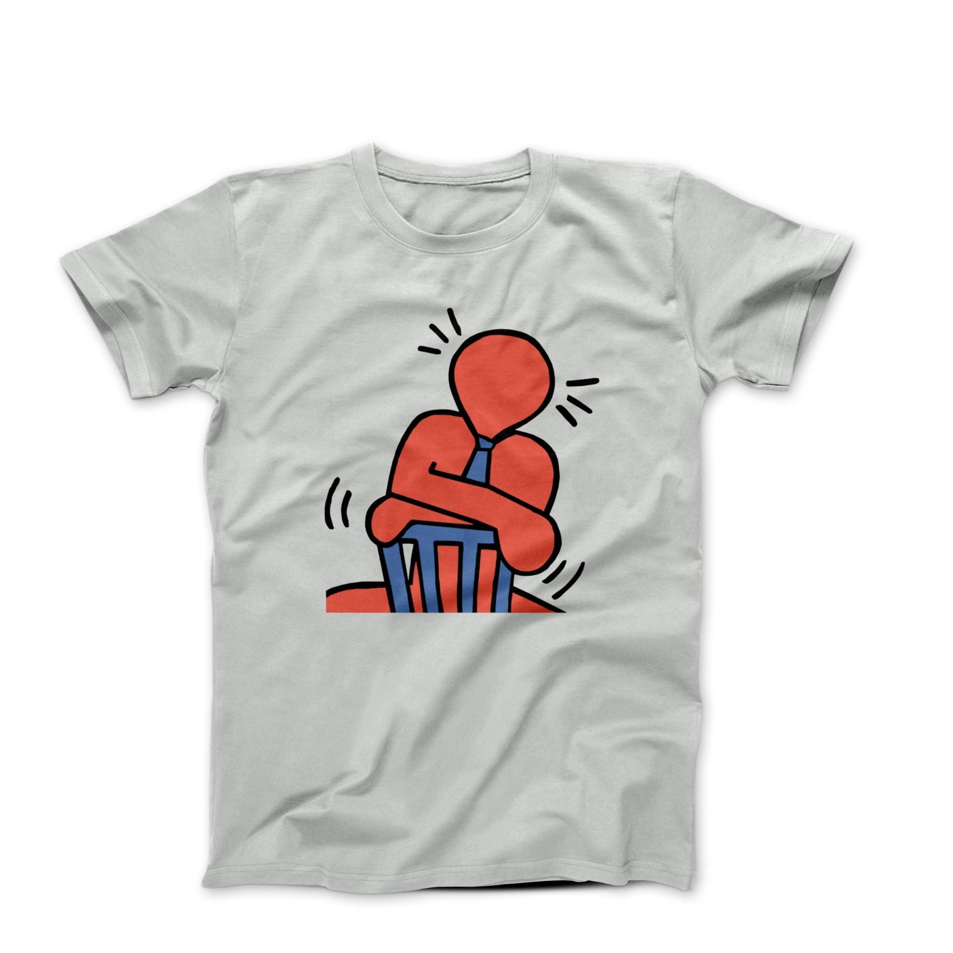 Haring Sitting Man Pop Art T-shirt - Clothing - Harvey Ltd