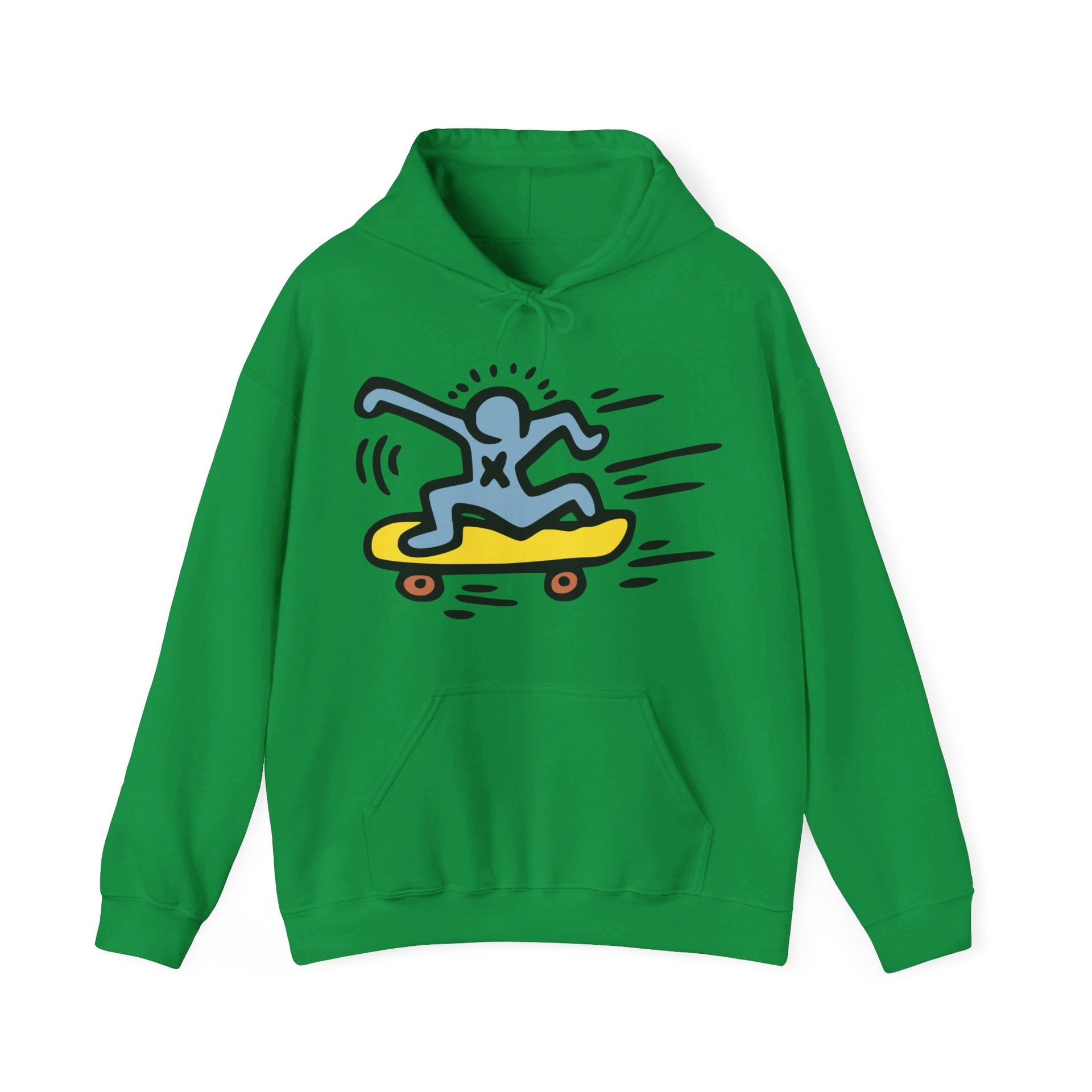 Haring Skateboarding Pop Art Hoodie - Clothing - Harvey Ltd