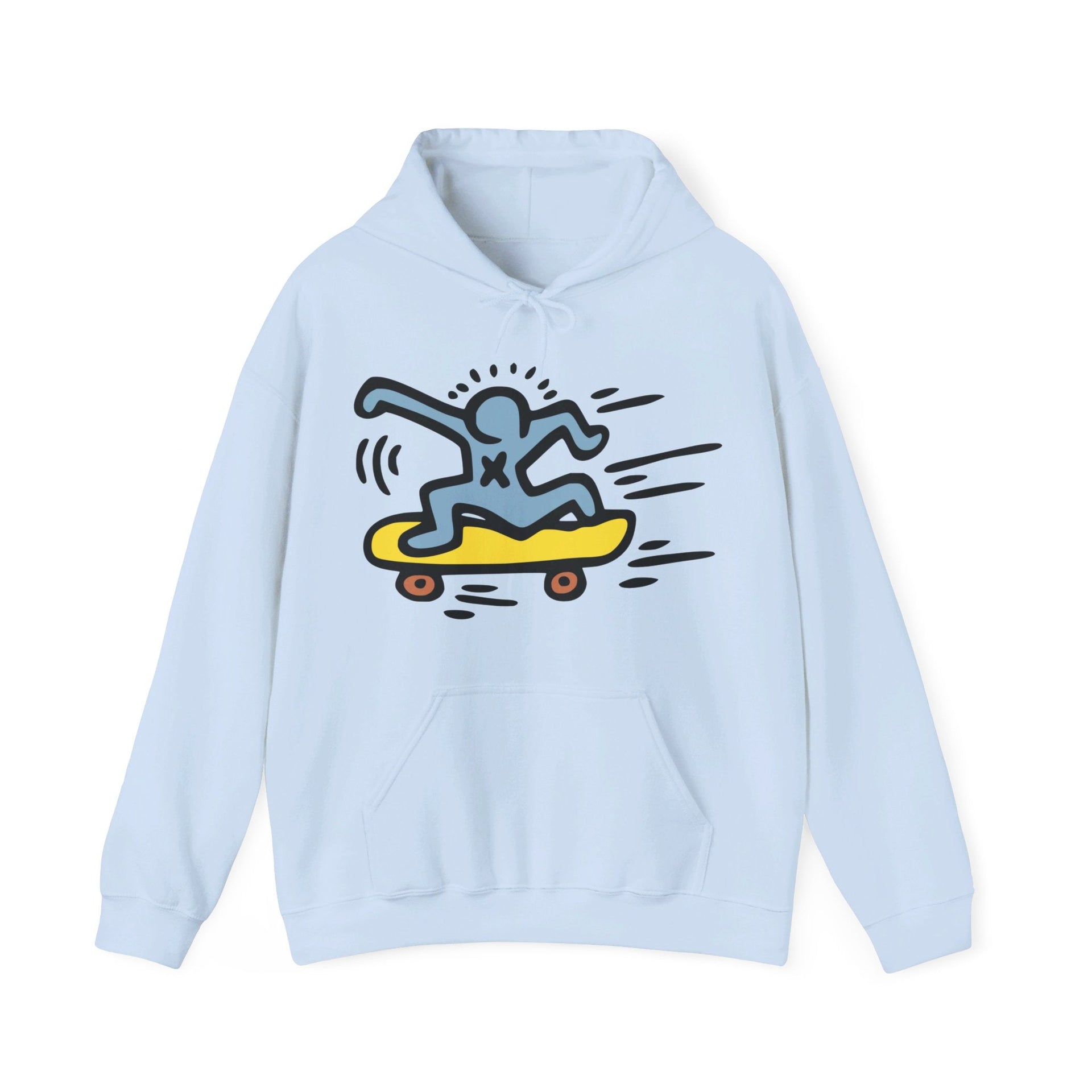 Haring Skateboarding Pop Art Hoodie - Clothing - Harvey Ltd