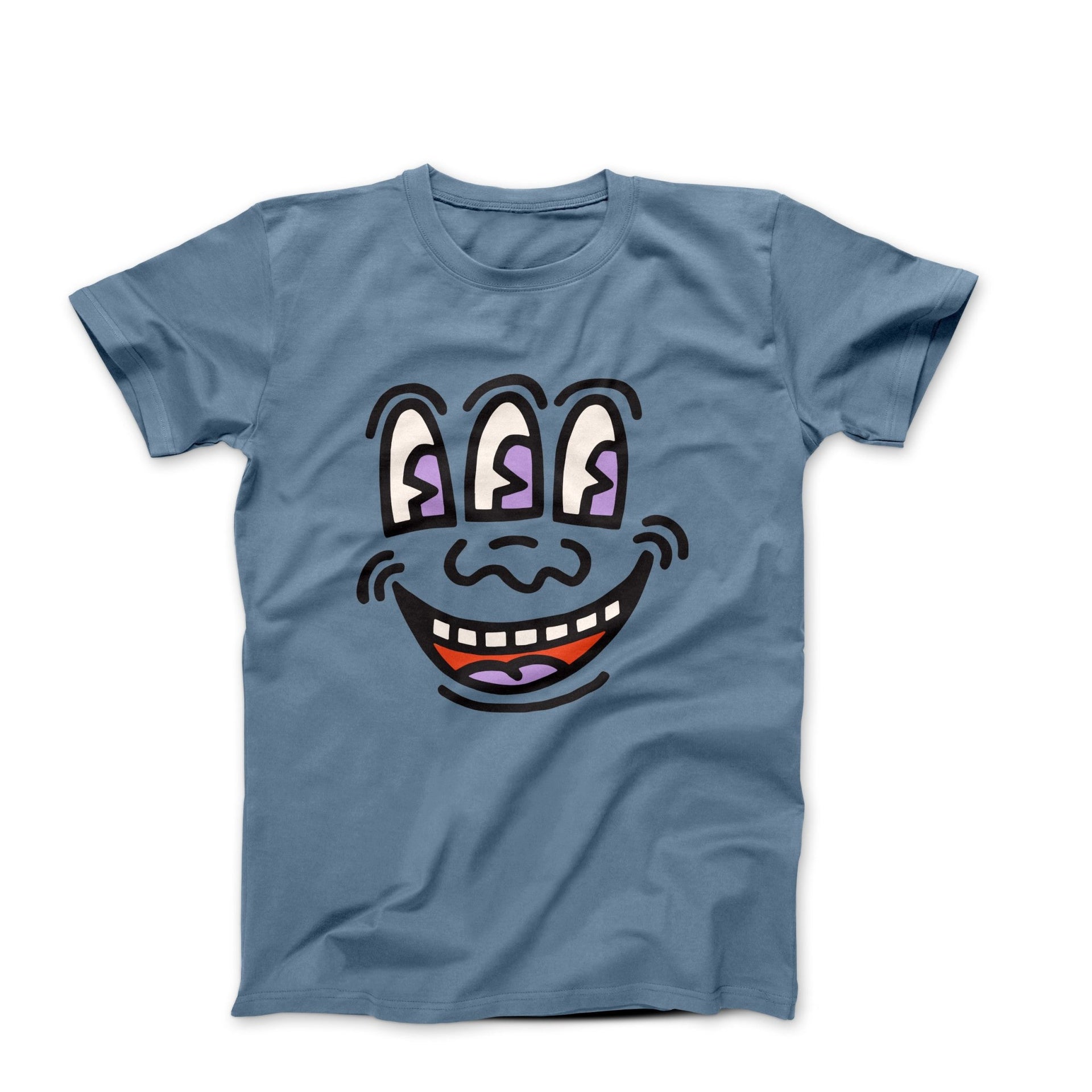 Haring Smiling Face Pop Art T - shirt - Clothing - Harvey Ltd