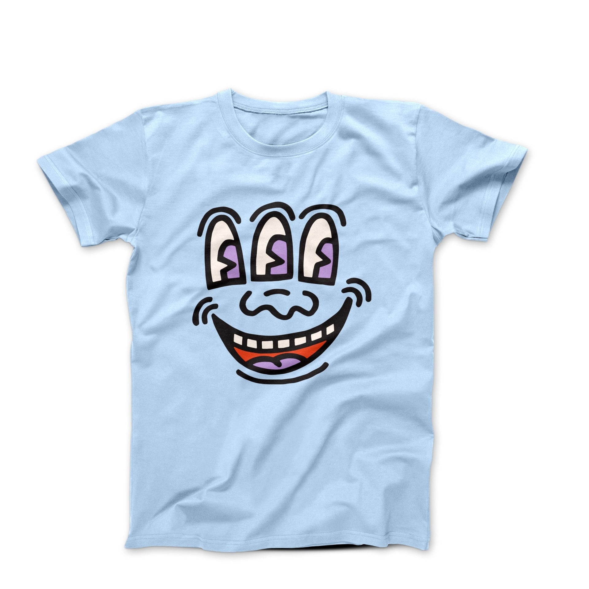 Haring Smiling Face Pop Art T - shirt - Clothing - Harvey Ltd