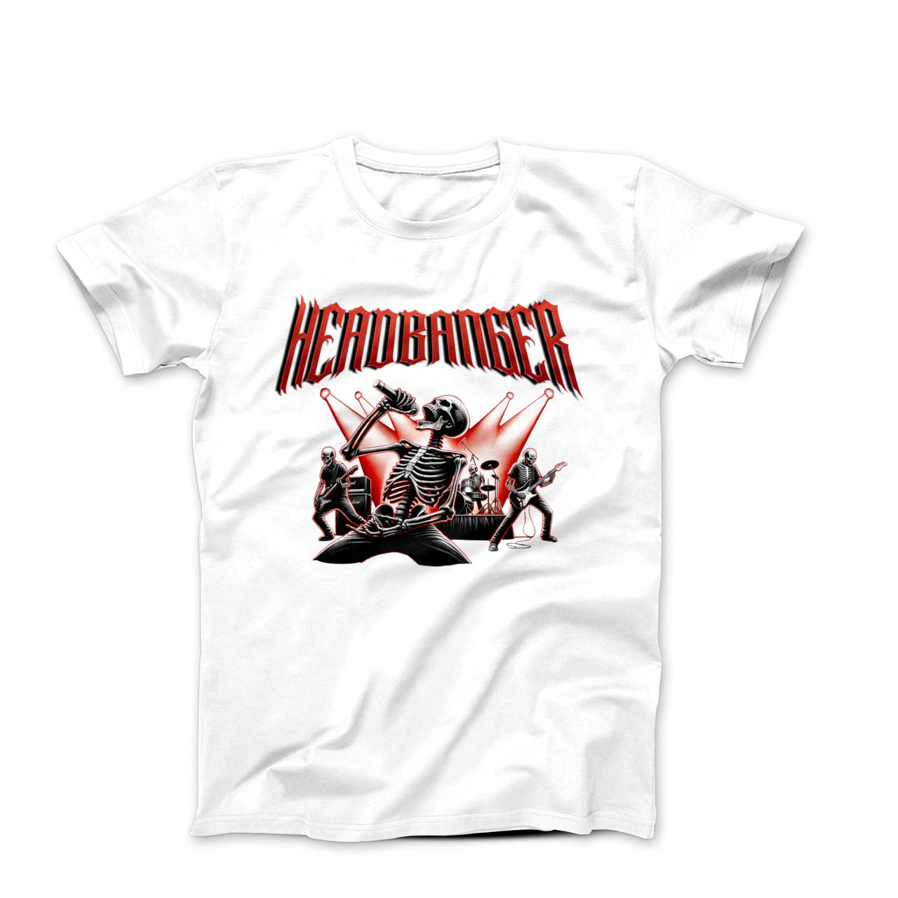 Headbanger Rock Illustration T-shirt - Movies, TV & Others - Harvey Ltd