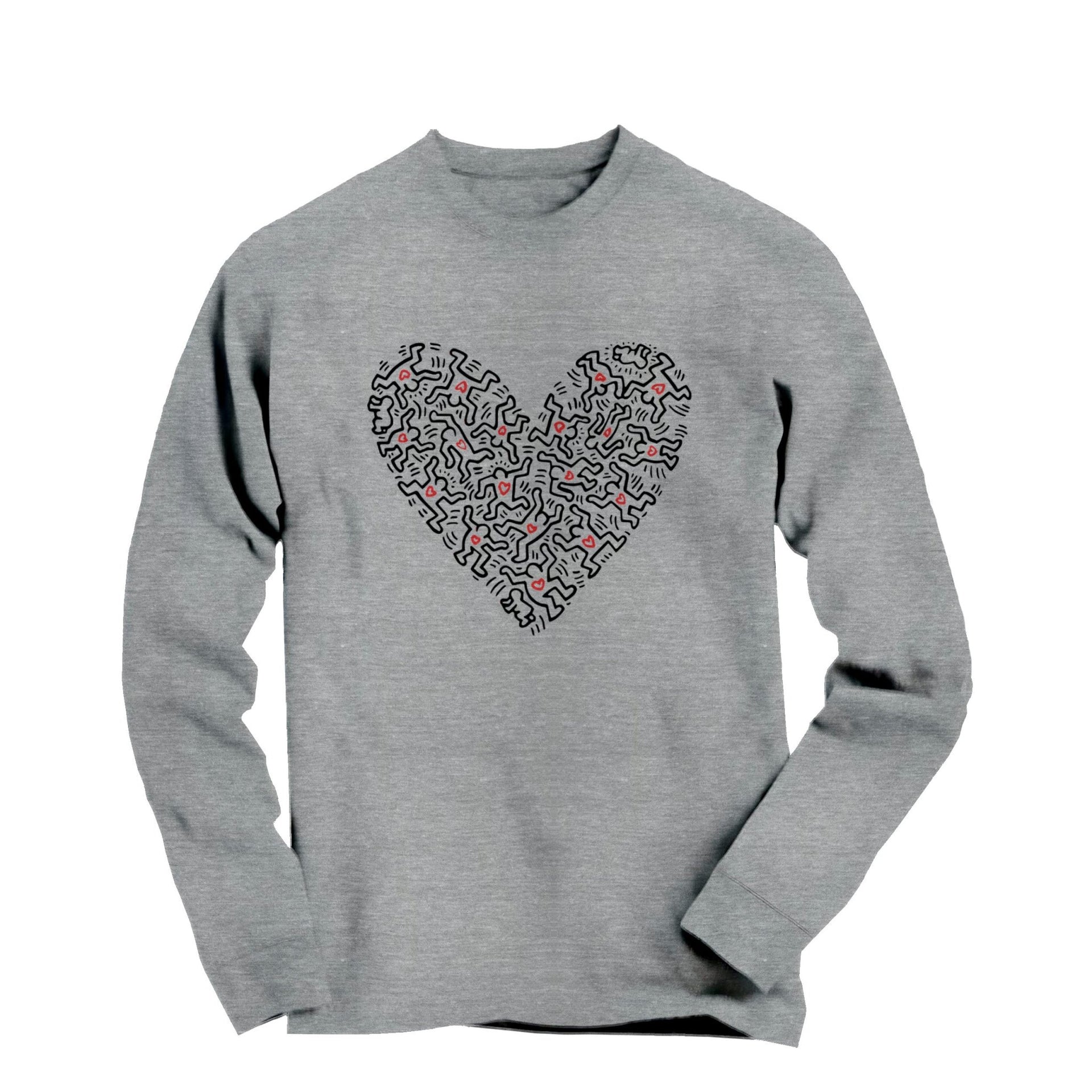 Heart of Men Street Art Long Sleeve Tee - Street, Pop & Media Art - Harvey Ltd