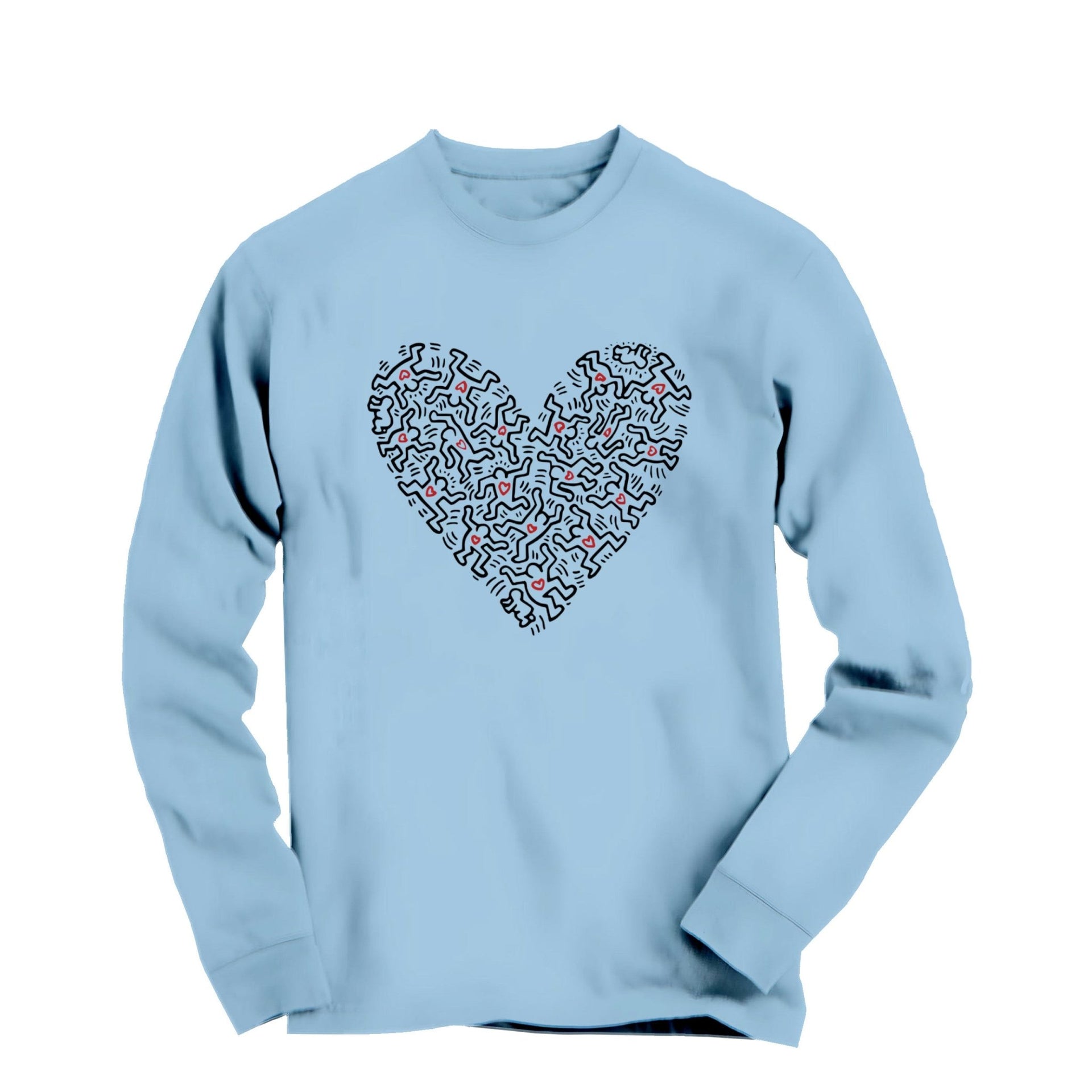 Heart of Men Street Art Long Sleeve Tee - Street, Pop & Media Art - Harvey Ltd