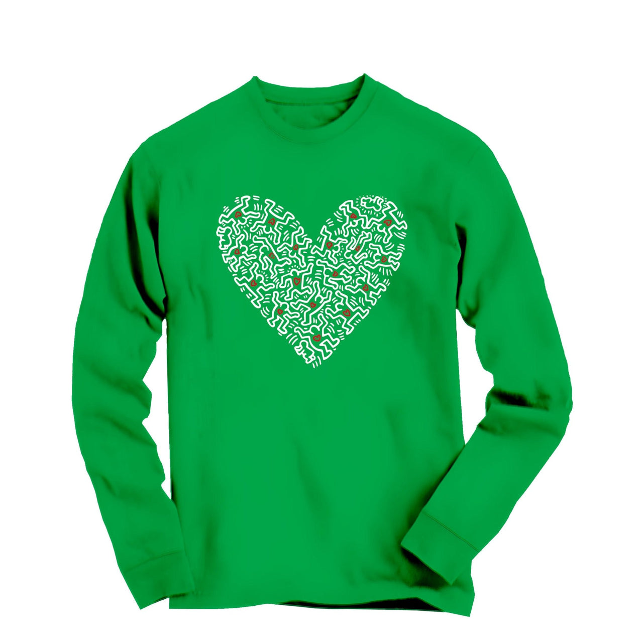 Heart of Men Street Art Long Sleeve Tee - Street, Pop & Media Art - Harvey Ltd
