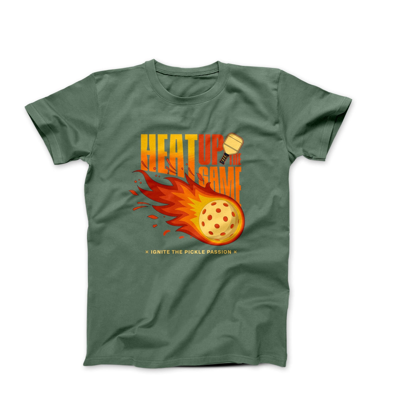 Heat Up the (Pickleball) Game Illustration T-shirt - Movies, TV & Others - Harvey Ltd