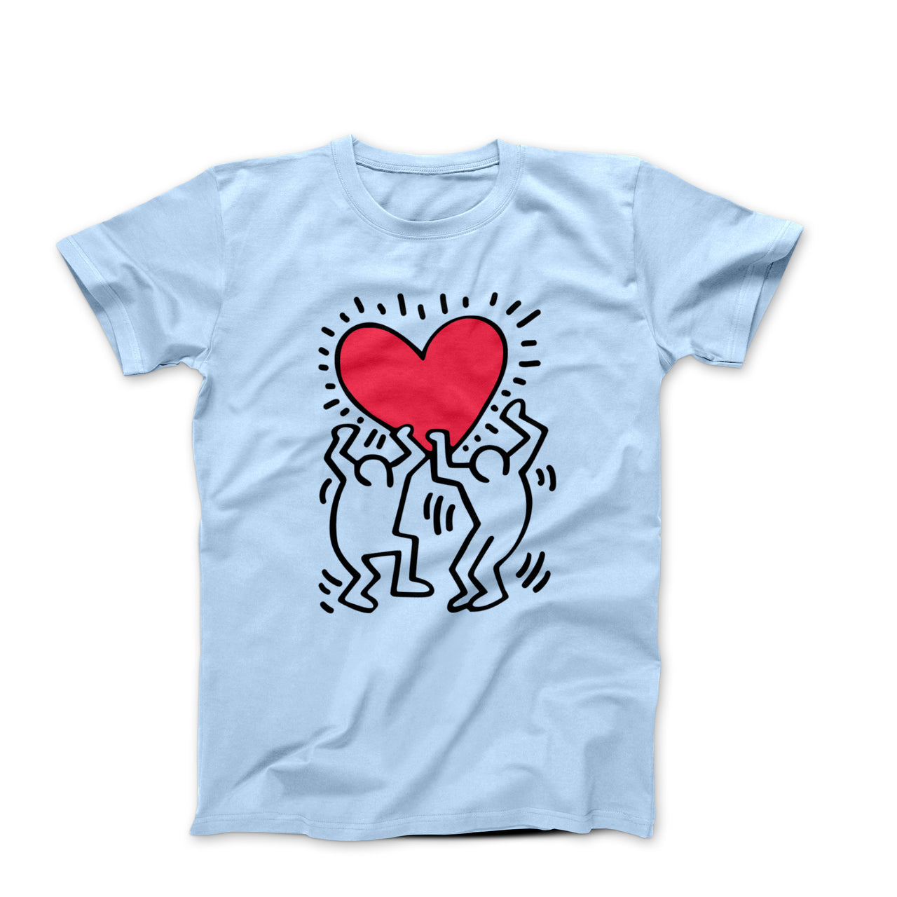 Men Holding Heart Pop Art T-shirt