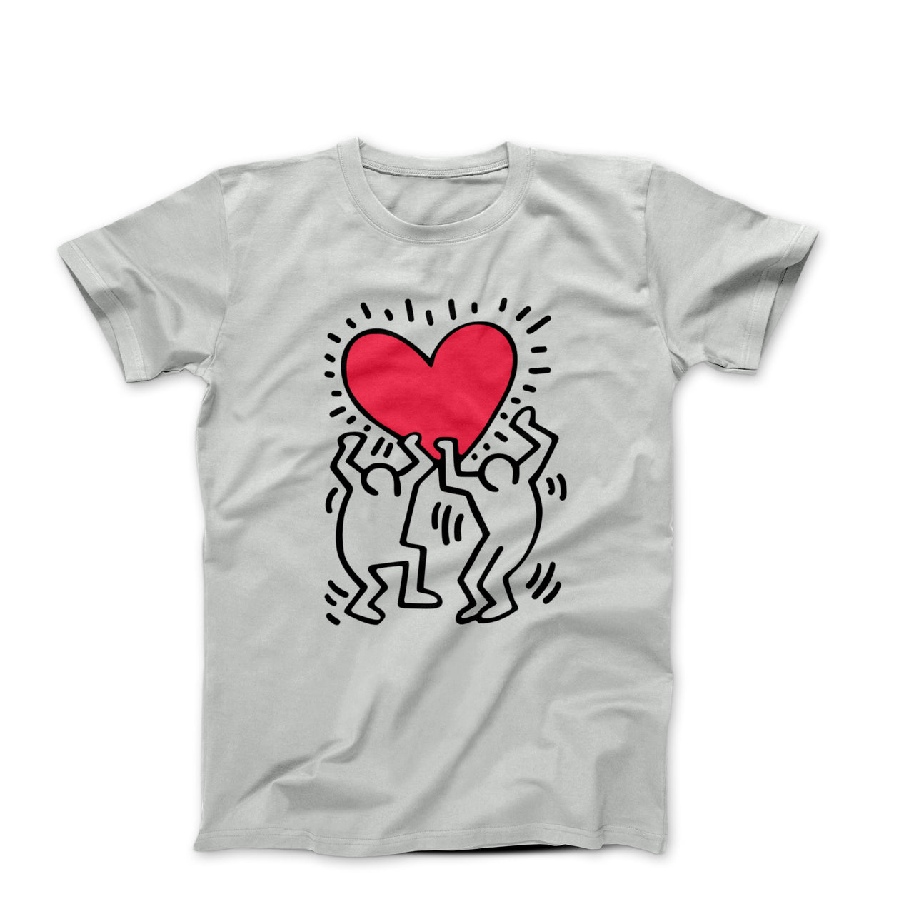 Men Holding Heart Pop Art T-shirt