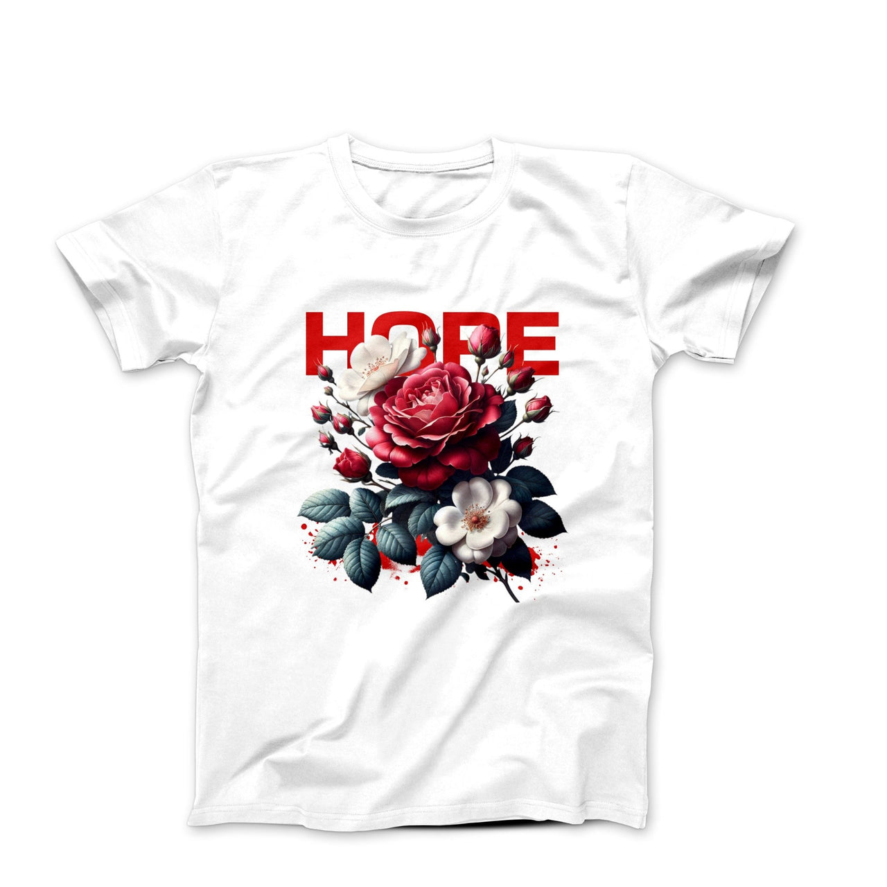 Hope Floral Illustration T-shirt - Plants, Garden & Food - Harvey Ltd