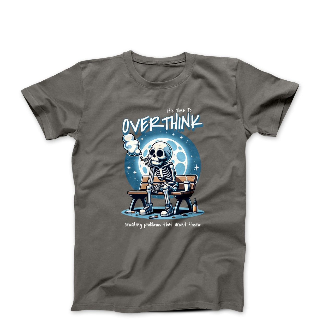 It's Time To Overthink Illustration T-shirt - Humorous, Lifestyle & Others - Harvey Ltd