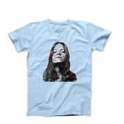 Janis Joplin Portrait Sketch T-shirt - Music - Harvey Ltd