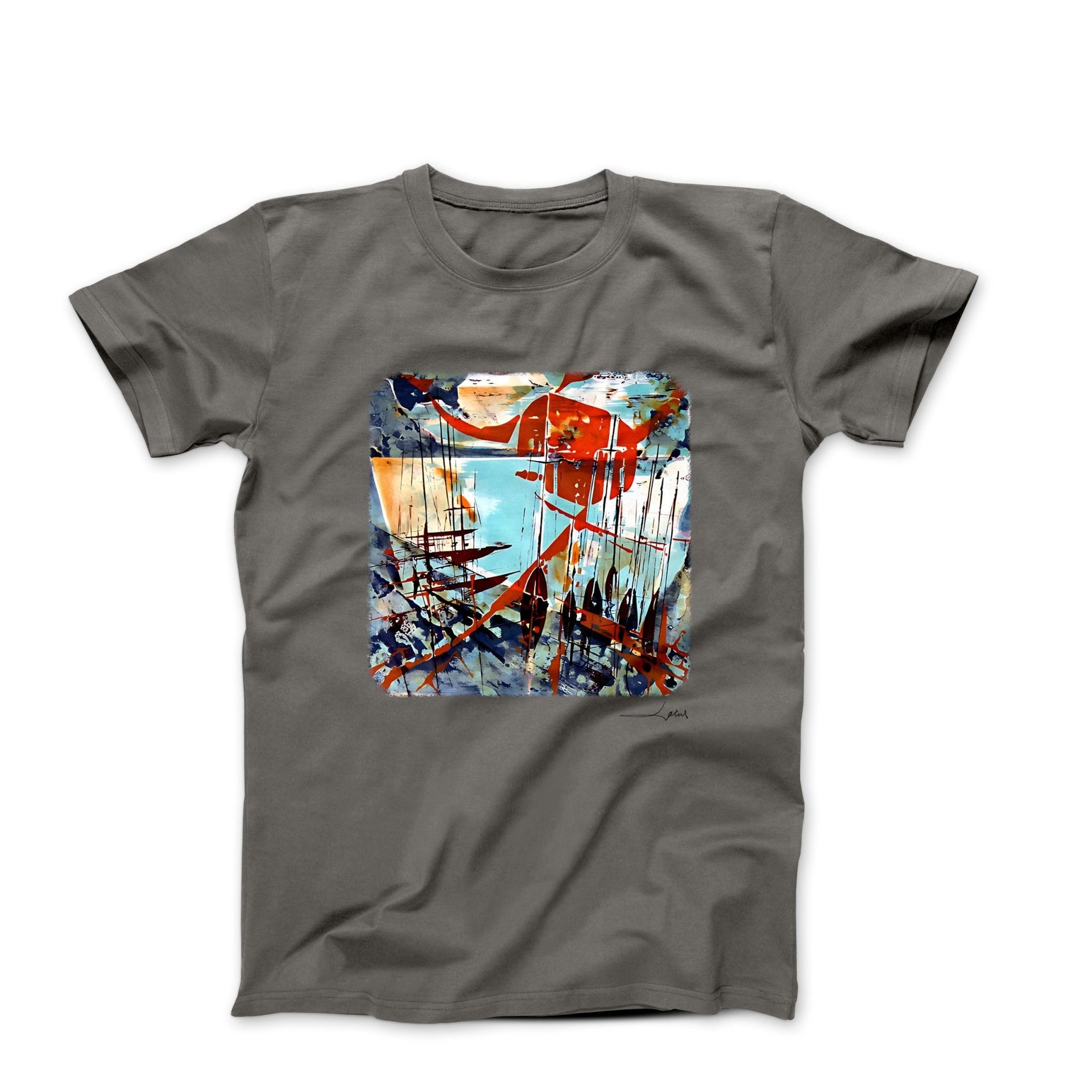 Jean - Théobald Jacus Catawiki Seascape (1965) Art T-shirt - Greatest Artists - Harvey Ltd