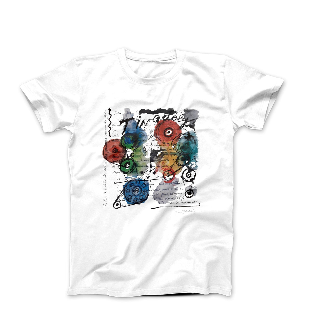 Jean Tinguely Exhibition Art (1976) T-shirt - Greatest Artists - Harvey Ltd