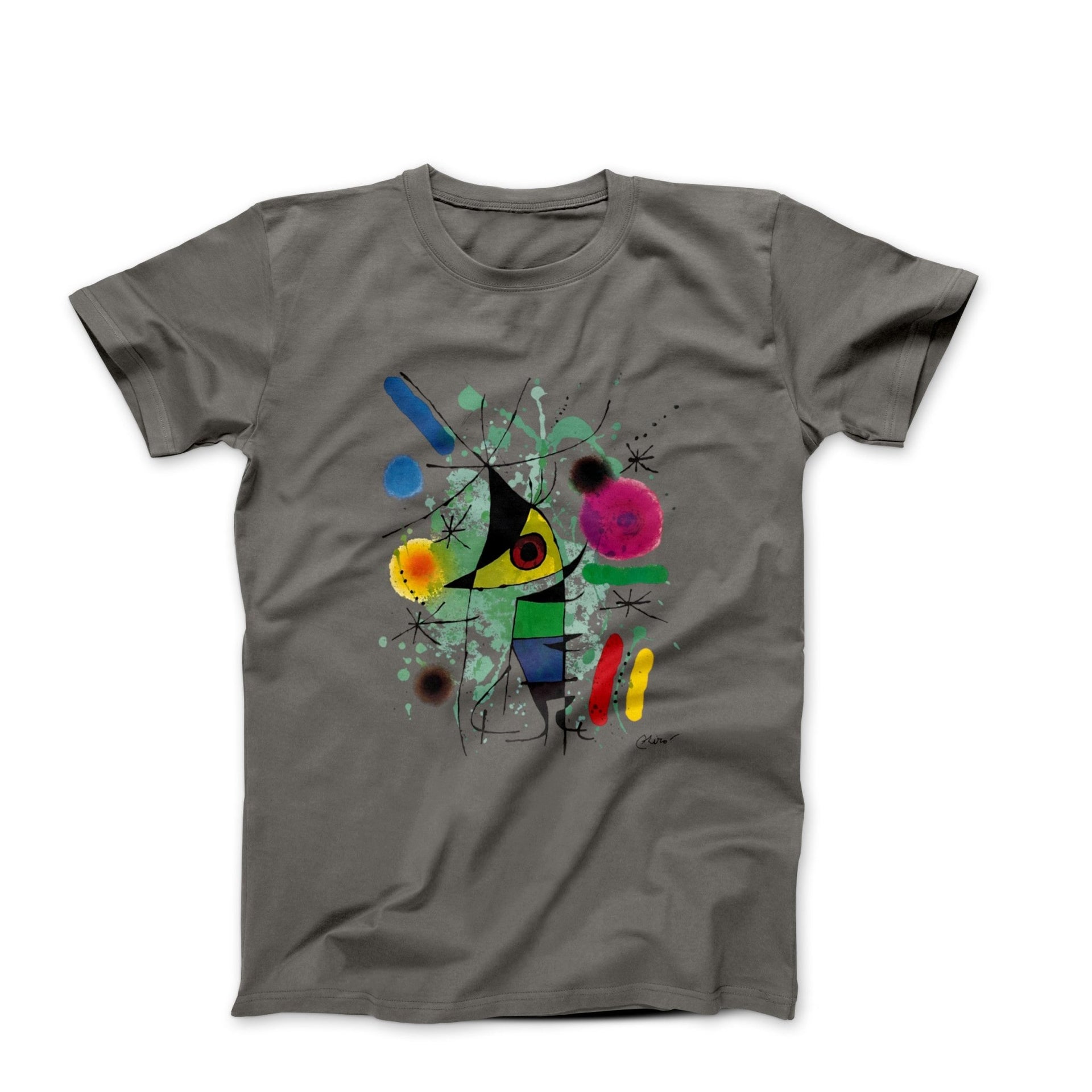 Joan Miro The Singing Fish (1972) Artwork T - Shirt - Clothing - Harvey Ltd