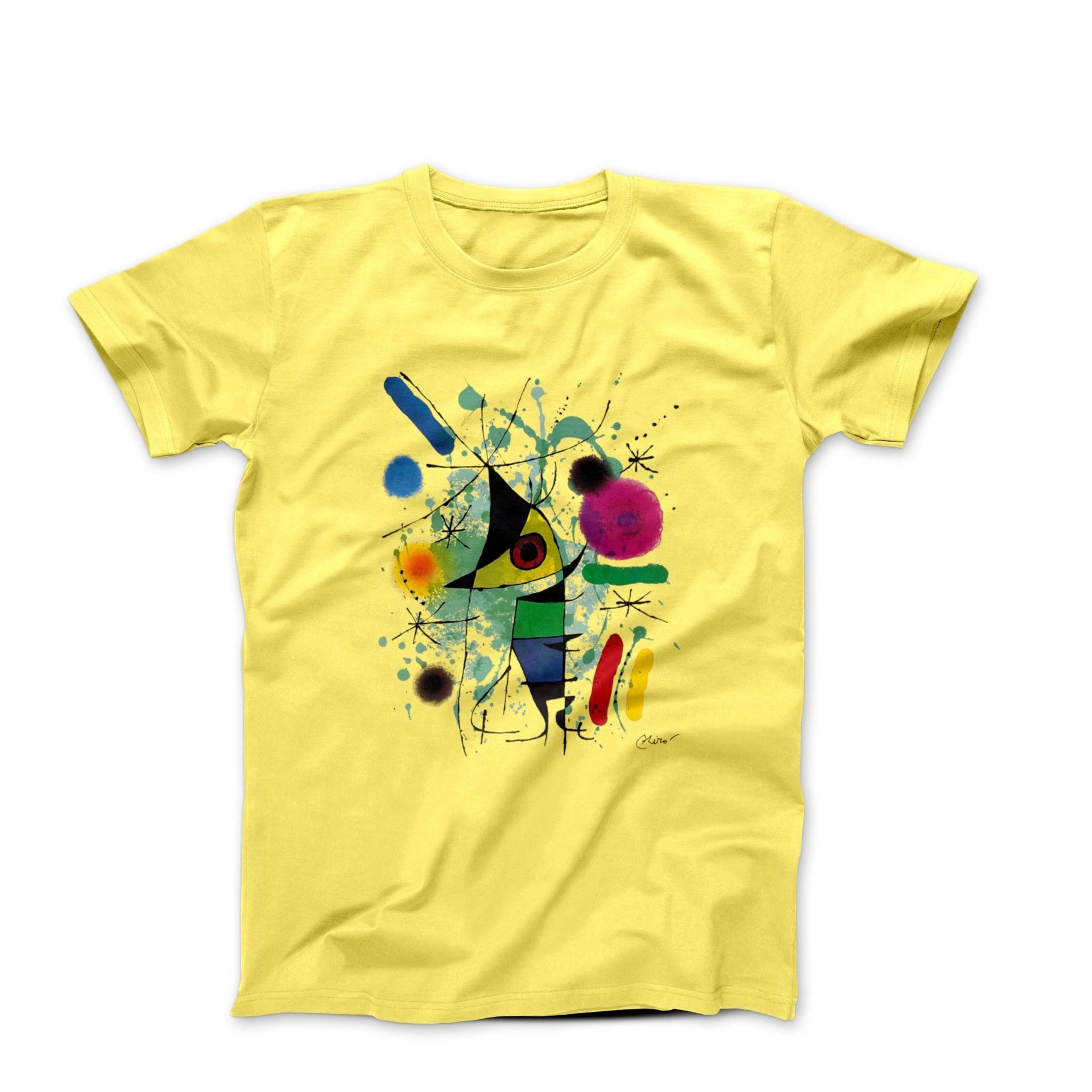 Joan Miro The Singing Fish (1972) Artwork T - Shirt - Clothing - Harvey Ltd