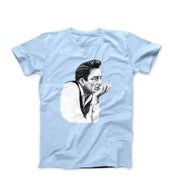 Johnny Cash Portrait Sketch T - shirt - Clothing - Harvey Ltd