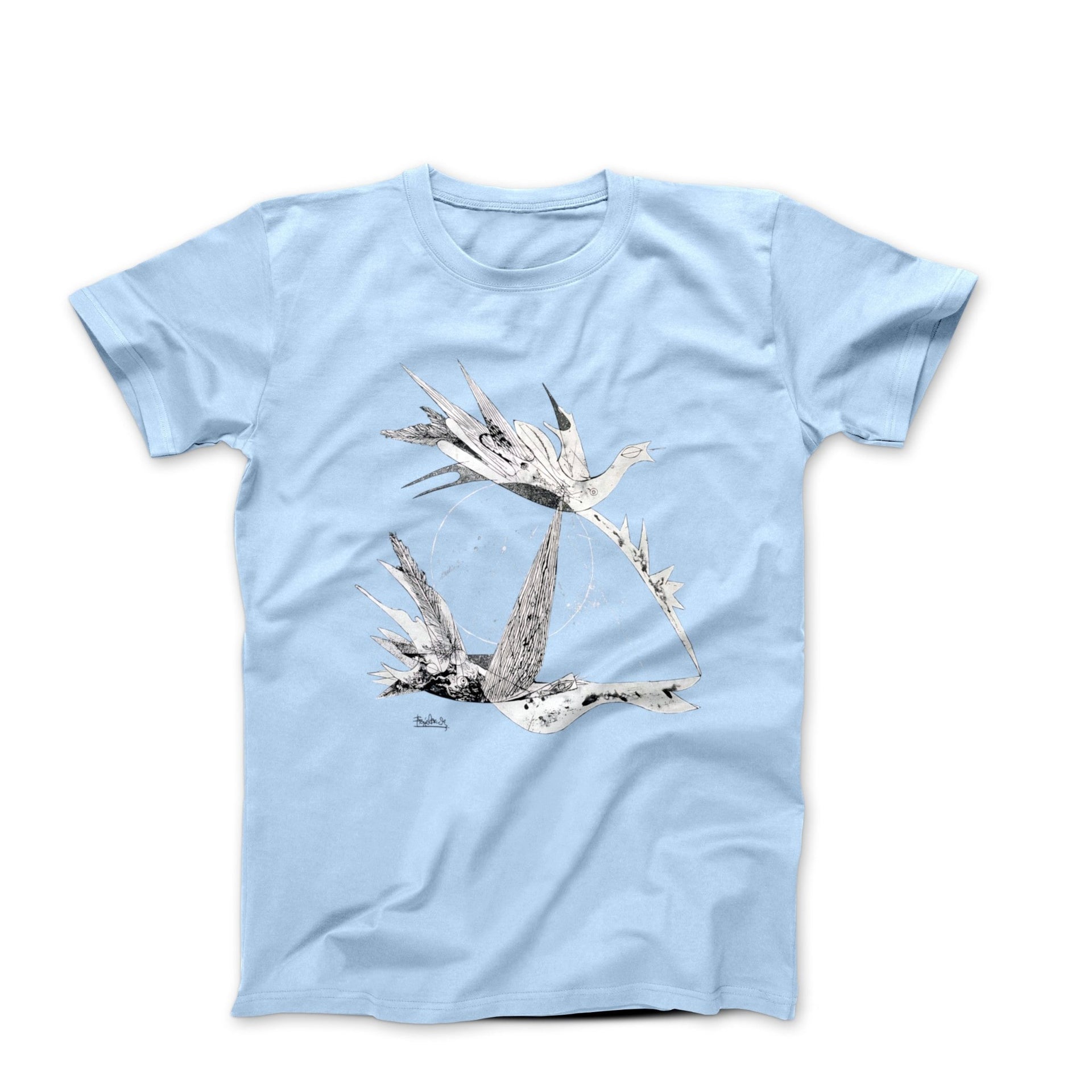 Johnny Friedlaender Birds In Flight (1948) Artwork T - shirt - Clothing - Harvey Ltd