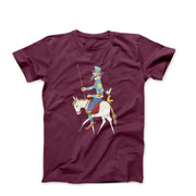 Jovan Obican Don Quixote on Horse (1978) Artwork T-shirt - Greatest Artists - Harvey Ltd